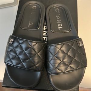 Chanel Leather slides